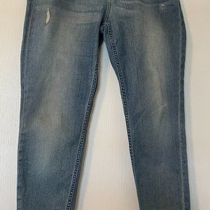 DKNY City Ultra Distressed Skinny Jeans